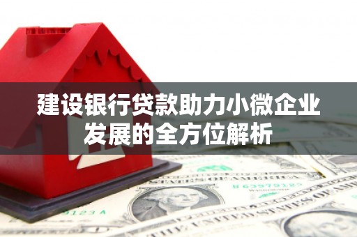 同仁建设银行贷款助力小微企业发展的全方位解析