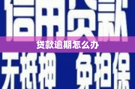 同仁贷款逾期怎么办