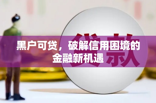 同仁黑户可贷，破解信用困境的金融新机遇